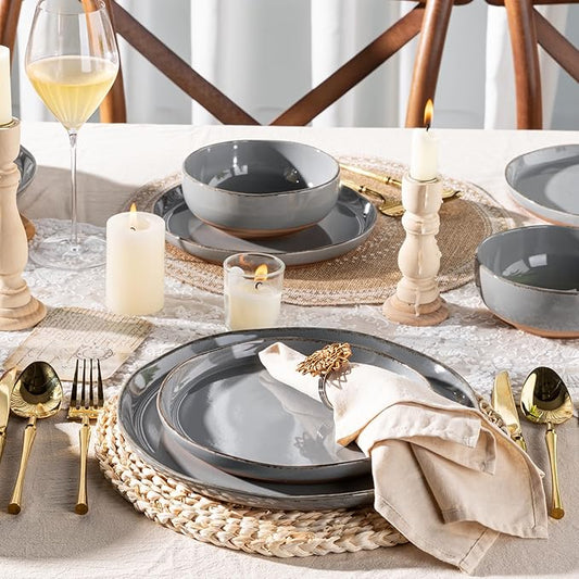 AmorArc 12‑Piece Ceramic Dinnerware Set (for 4)